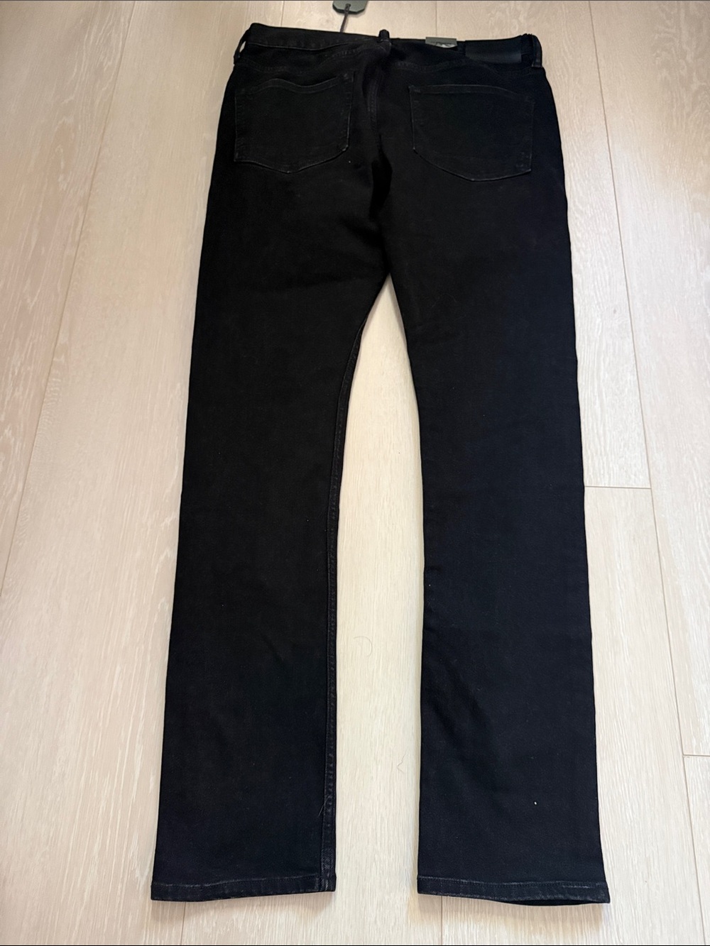 AllSaints Cigarette Skinny Jet Black High-Rise Jeans - Picture 12 of 12